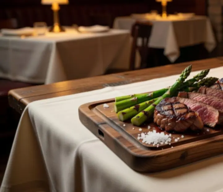 Prémium szárazon érlelt steakválogatás tálalva a Nivoorex steakhouse-ban